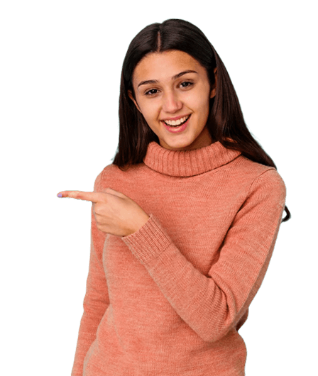 Student pointing